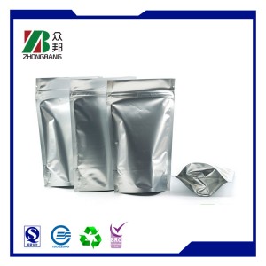 Aluminum Foil Stand up Zipper Plastic Food Packaging Bag