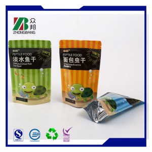 Plastic Stand-up Pouch Bag with Gavure Printing