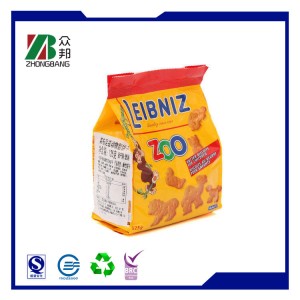 Resealable Food Plastic Packaging Bag for Cookies
