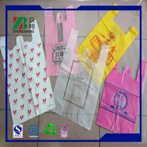 Vest Poly Plastic Bag with Tailor Size and Custom Logo