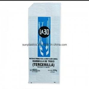 50kg PP Valve Bag for Packing Powder/Grain