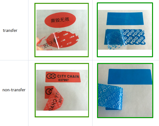 China Supplier High Quality Anti-Counterfeiting Sticker