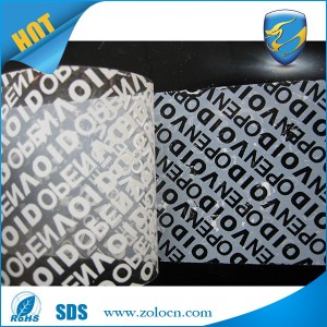 White Color Tamper Evident Security Tape