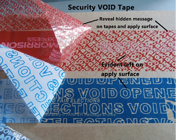 Custom Void Open Tape; Warning Tape