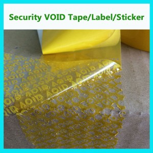 Warranty Tape; Adhesive Void Tapes; Anti-Counterfeit Void Sealing Tape