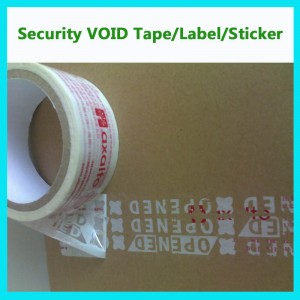 Custom Void Open Tape; Warning Tape