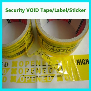 Custom Tamper Evident Packaging Void Tape