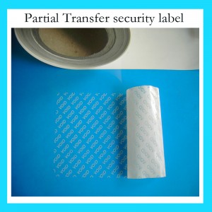 Total Transfer Label Sticker/Tamper Evident Label.