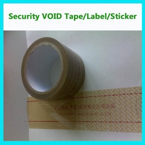 Custom Adhesive Security Void Seal; Warranty Void Tape