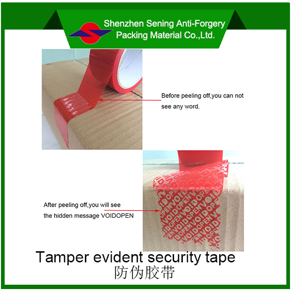 Bag Sealing Tape Tamper Evidence Tape (SN)
