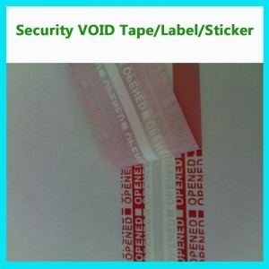 Custom Security Void Seal Tape; Warranty Void Seal; Tamper Evident Void Tape for Carton