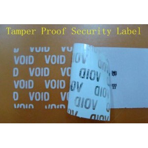 Tamper Proof Adhesive Labels/ Stickers
