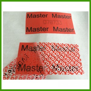 Warranty Seal Sticker, Print Label for Packaging Box