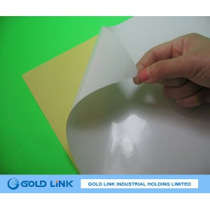 Self Adhesive Semi Gloss Yellow Release Paper Self Adhesive Semi Gloss Yellow Release Paper