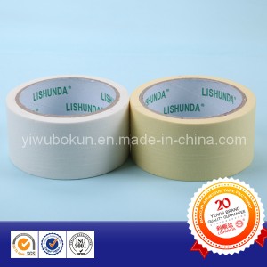 Yellow and White Masking Tape for Protection of Decoration Area