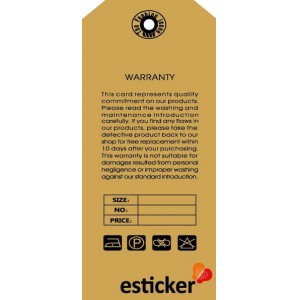 Label Tag/Custom Hang Tag (M00034)