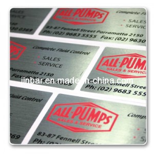 Silver Pet Electrical Adhesive Label (M00001)